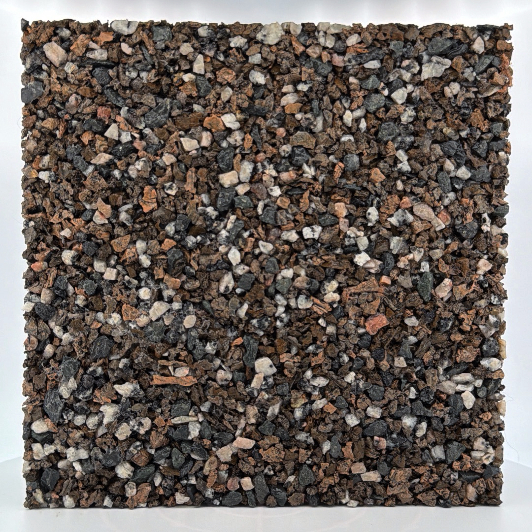 Coastal Granite — black rust and white high-contrast blend